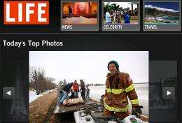 A view of Life.com front page