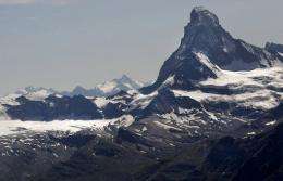 A view of the Swiss Alps at Matterhorn