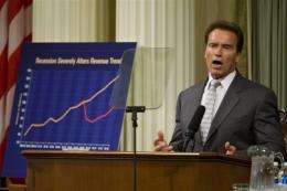 California Governor Arnold Schwarzenegger wants to slash spending across a range of sectors