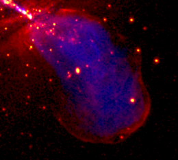 Chandra Shows Shocking Impact of Galaxy Jet