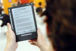 Dutch company IREX Technologies has unveiled a new electronic reader for the US market