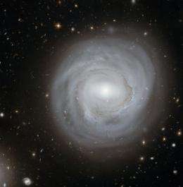 Exceptionally deep view of strange galaxy