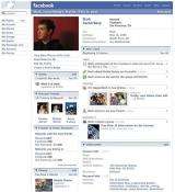 Facebook founder Mark Zuckerberg is pictured on his profile page