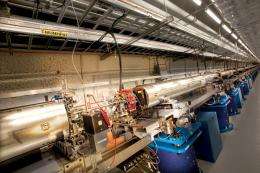 First Pump-Probe Experiment at LCLS Completed