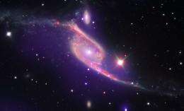 Galaxy Collision Switches on Black Hole