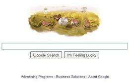 Google logo paying homage to H.G. Wells