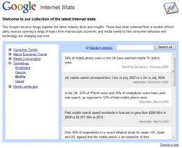 Google Internet Stats Introduced