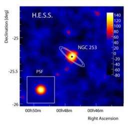 Heart of a galaxy emits gamma rays