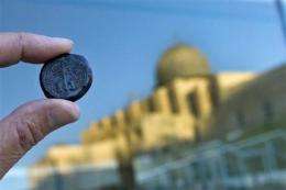 Israel displays coins from ancient Jewish revolt (AP)