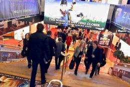 People visit the MIPTV trade show in Cannes