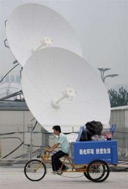 Satellite dishes in Beijing