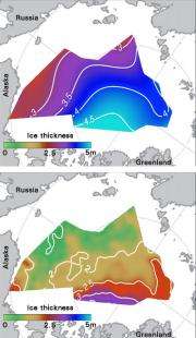 Satellites and submarines give the skinny on sea ice thickness