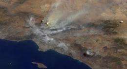 Smoke From Station Fire Blankets Southern California