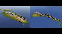 Space Radar Reveals Topography of Tsunami Site