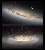 Stripped down: Hubble highlights 2 galaxies that are losing it