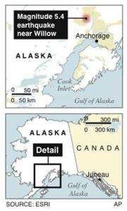 Strong earthquake jolts Anchorage, Alaska (AP)