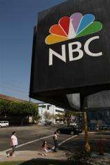 The logo of NBC studios in Burbank, California