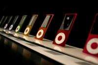 The new iPod Nano is displayed during an Apple special event