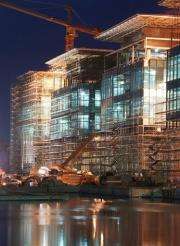 The North Research Laboratory building under construction at King Abdullah University of Science and Technology (KAUST)