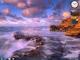 This undated handout image courtesy of Microsoft, shows a screenshot of a desktop background for Microsoft Windows 7