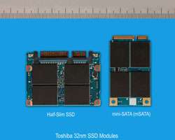 Toshiba Adds 32nm mSATA And Half-Slim Solid State Drive Modules