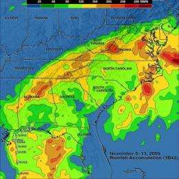 TRMM satellite mapped 'Ida the Low's' rainfall from space