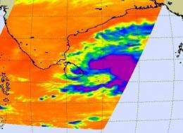 Tropical Cyclone 05B forms southeast of Chennai, India