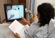 Virtual nurse helps counsel patients before their hospital release
