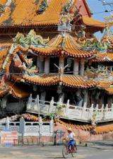 Wu Chang Gong temple in Taiwan was partially levelled by a powerful earthquake ten years ago