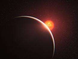 An artist's impression of an exoplanet