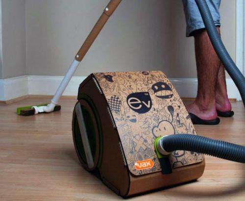 College student invents cardboard vacuum cleaner