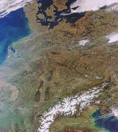 Earth from space: Central Europe