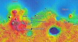 Homing in on landing site for new Mars Rover