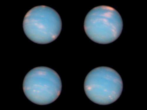 Hubble's Neptune anniversary pictures