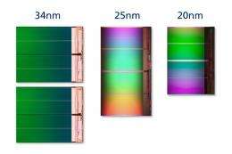 Intel Micron sample 20nm NAND flash