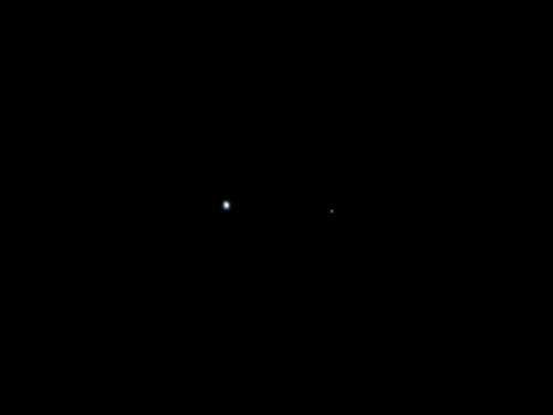 Jupiter-bound space probe captures Earth and Moon