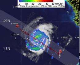 NASA sees Hurricane Hilary's heaviest rain in northwest quadrant