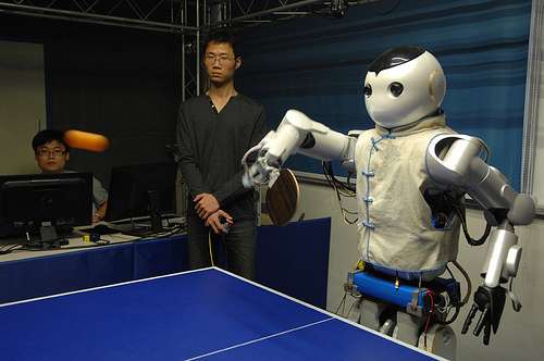 Ping-pong robots debut in China (w/ video)
