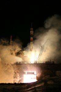 Russian spacecraft delivers 3 to orbiting station (AP)