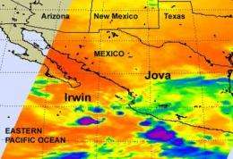 Satellites view 3 dying tropical systems in eastern Pacific