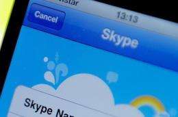 The Federal Security Service says extremists' use of Skype could threaten Russian security