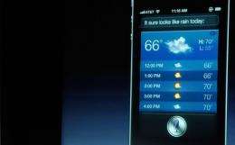 The new iPhone 4s as presented by Apple at Cupertino, California, yesterday
