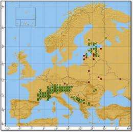 Distribution atlas of butterflies in Europe