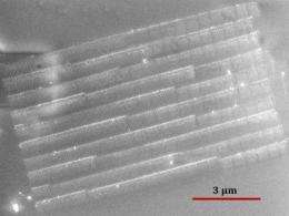 Heated AFM tip allows direct fabrication of ferroelectric nanostructures on plastic