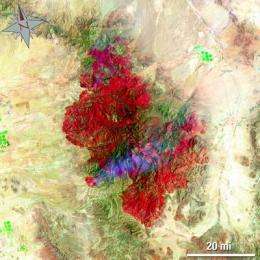 Landsat 5 satellite helps emergency managers fight largest fire in Arizona history