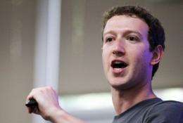 Mark Zuckerberg speaks during a news conference at Facebook headquarters in Palo Alto, California, in July