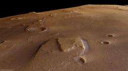 Mars Express observes clusters of recent craters in Ares Vallis