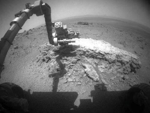 Mars rover opportunity begins study of martian crater
