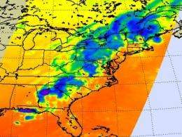 NASA infrared satellite sees severe weather in northwest Georgia