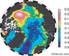 New CryoSat-2 satellite redraws Arctic sea-ice map